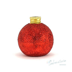 sabonete bola de natal vermelha, tamanho médio, antienvelhecimento, hiper hidratante, de aveia com aroma floral suave.